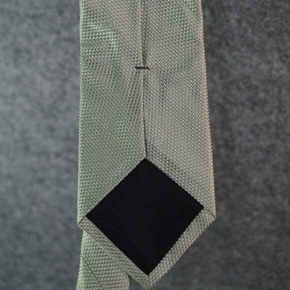 Michael Kors silk tie, featuring a deep green textured pattern - Picture 3 of 3